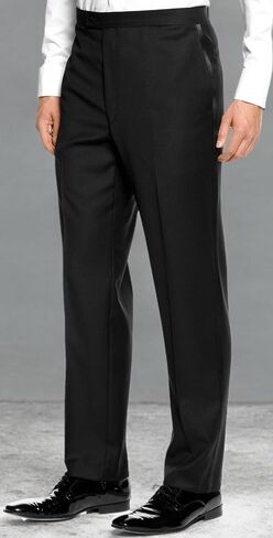 Men's Black Tuxedo Pants with Satin Stripe (38L) in Saudi Arabia