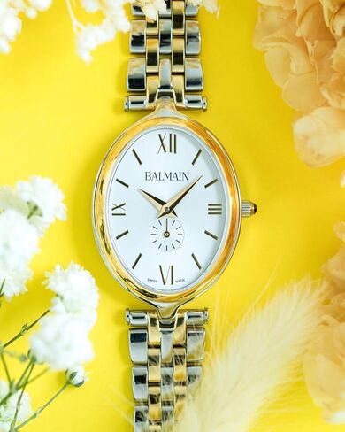 Balmain, Lady, Haute Elegance, Bicolor (Steel and Yellow PVD), Swiss Made, Quartz, Silver, Stainless Steel 316L, B81123922 in Saudi Arabia