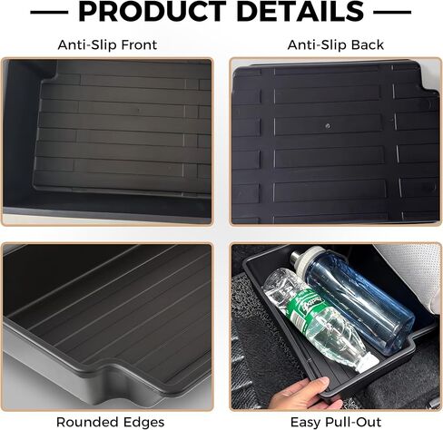 Under Seat Storage Box&Organizer Compatible with VW Golf 15-21,Atlas 23-25,Tiguan 17-25,2-Pack Hidden Organizer Tray for Front Seat Accessories,Not Compatible with Factory Amplifier Under Front Seats in Kuwait