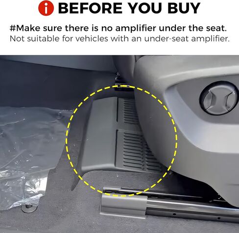 Under Seat Storage Box&Organizer Compatible with VW Golf 15-21,Atlas 23-25,Tiguan 17-25,2-Pack Hidden Organizer Tray for Front Seat Accessories,Not Compatible with Factory Amplifier Under Front Seats in Kuwait