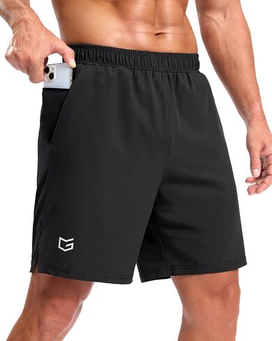 G Gradual Men's Workout Gym Shorts with 2 Zipper Pockets 7"/ 5"/ 9" Quick Dry Athletic Running Basketball Shorts for Men in Saudi Arabia