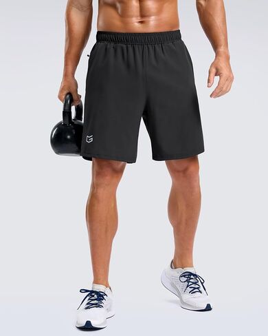 G Gradual Men's Workout Gym Shorts with 2 Zipper Pockets 7"/ 5"/ 9" Quick Dry Athletic Running Basketball Shorts for Men in Saudi Arabia