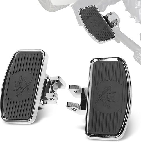 ألواح أرضية السائق الكبيرة أوتاد القدم الأمامية لملحقات Can-am Spyder F3 F3-S F3-T 2015-2025 (جمجمة سوداء) in Saudi Arabia