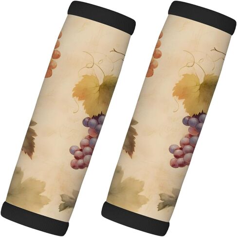 Neoprene Luggage Handle Wrap 2 Pack,Tropical Pineapple Luggage Wraps for Suitcase Identifier for Easy Grip in Saudi Arabia
