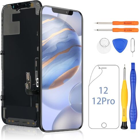 Yodoit لجهاز iPhone 6s Plus استبدال الشاشة باللمس LCD شاشة محول رقمي زجاج كامل التجميع الكاميرا زر المنزل استشعار القرب سماعة الأذن + أداة 5.5 بوصة (أسود) in Kuwait