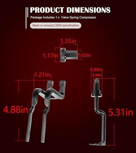 أداة ضاغط زنبركي 24429 تناسب تمامًا محركات فورد ذات 3 صمامات 4.6 لتر، 5.4 لتر و6.8 لتر، أداة ضاغط زنبركي لإصلاح محرك فورد، مزيل ذراع الروك، على غرار 303-1039، 6684، 24429 in Kuwait