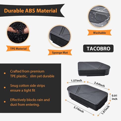 TACOBRO Bed Rail Stake Pocket Covers Compatible with Chevy Silverado EV 2024-2026 /GMC Sierra EV 2026 2025 2024 Rear Holes Truck Bed Rail Hole Plugs Stake Pocket Caps Cover in Saudi Arabia