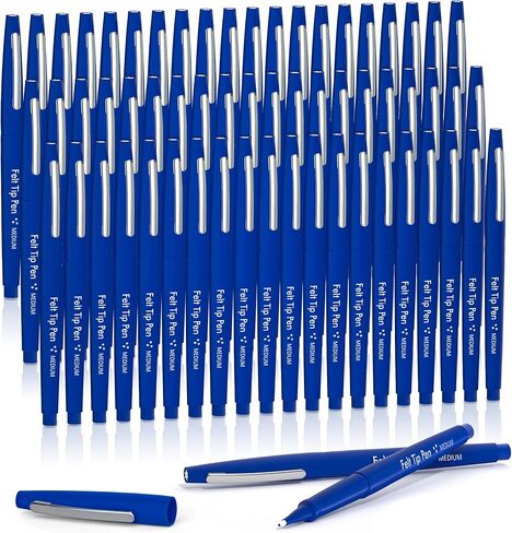 Lelix Felt Tip Pens, 15 Red Pack, 0.7mm Medium Point, Felt Tip Markers Pens for Journaling, Writing, Note Taking, Planner, Perfect for School Office and Art Supplies in Kuwait