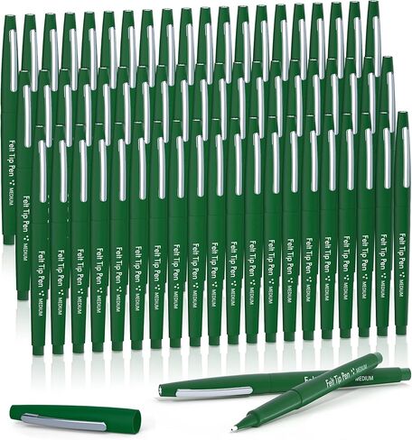 Lelix Felt Tip Pens, 15 Red Pack, 0.7mm Medium Point, Felt Tip Markers Pens for Journaling, Writing, Note Taking, Planner, Perfect for School Office and Art Supplies in Kuwait