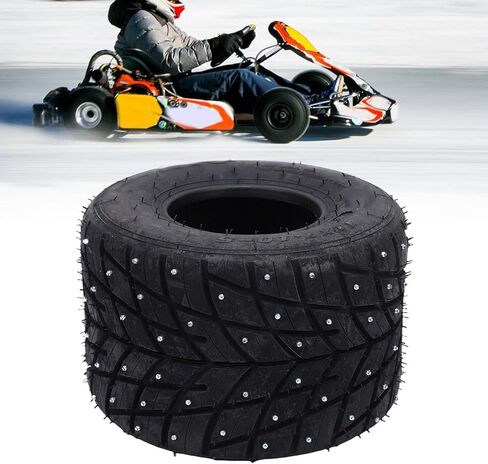 إطار 11x7.10-5، إطار ثلجي مطاطي مضاد للانزلاق بدون أنبوبة من Go Kart مع مسامير مضادة للانزلاق لدراجات الانجراف وعربات الذهاب in Kuwait