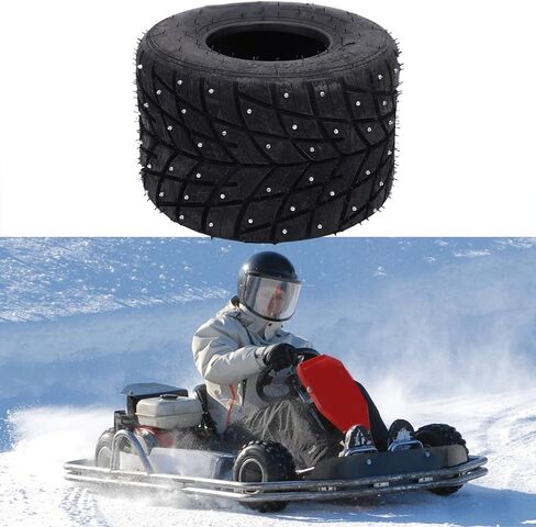 إطار 11x7.10-5، إطار ثلجي مطاطي مضاد للانزلاق بدون أنبوبة من Go Kart مع مسامير مضادة للانزلاق لدراجات الانجراف وعربات الذهاب in Kuwait