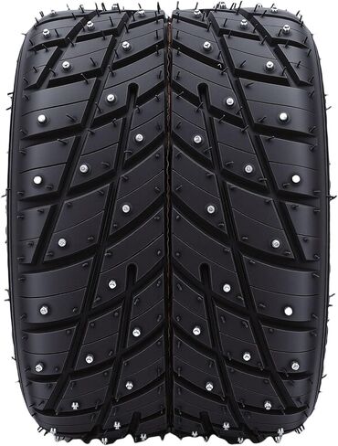 إطار 11x7.10-5، إطار ثلجي مطاطي مضاد للانزلاق بدون أنبوبة من Go Kart مع مسامير مضادة للانزلاق لدراجات الانجراف وعربات الذهاب in Kuwait