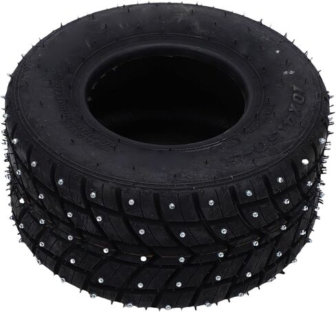 Go Kart Tubeless Tire, 10x4.50 5-Non Slip Front Wheel Tire with Anti Skid Spikes for Snow Off Road Drift Trikes Go Karts in Saudi Arabia