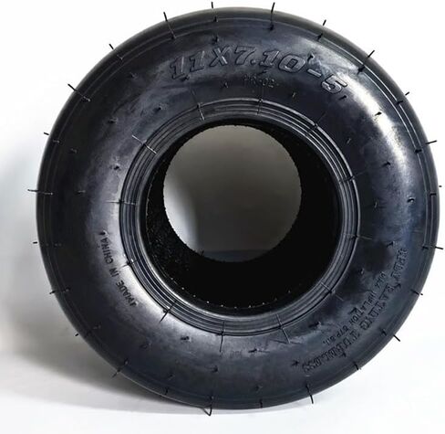 Go Kart Racing Tires, Rubber 11x7.10-5 & 10x4.50-5 Non-Deforming Replacement Tires for Competitive Kart Use, Universal Fit (11X7.10-5) in Saudi Arabia