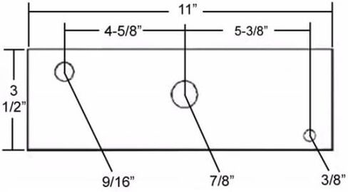 معادل EQ-11 مناسب لمقطورة ذات فتحة مركزية مقاس 2 بوصة وطول 11 بوصة و7/8 بوصة TREQ1304 in Saudi Arabia