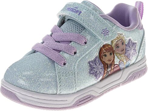 Girls Character Casual Sneakers Minnie Mouse Lilo Stitch Frozen Fashion Strap School Shoes for Girl Size 5-10 Toddler 11-12 Little Kid in Saudi Arabia