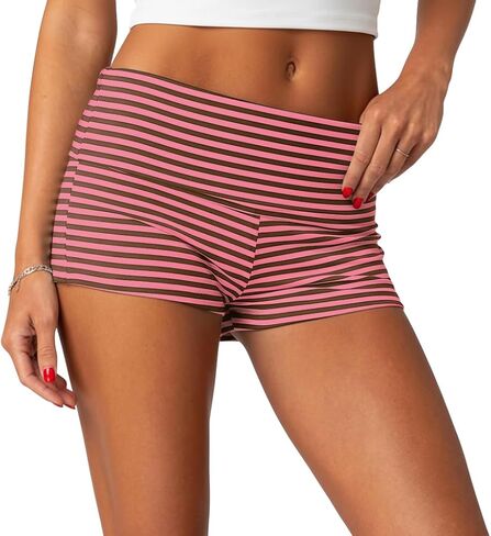 Women's Fold Over Shorts Y2K Micro Mini Shorts Elastic Waist Lounge Pajama Bottoms 2026 Summer Yoga Athletic Short in Saudi Arabia