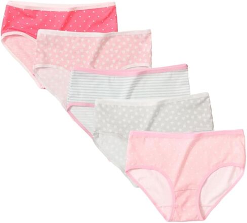 Girls' Underwear for 3-9 Years, Soft Cotton Briefs with Cute Print, Comfortable Stretch Fit Kids Panties in Saudi Arabia