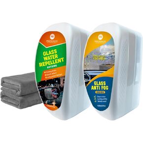 طارد مياه السيارة ومضاد للضباب للزجاج الأمامي - طلاء متطور مقاوم للماء، رؤية واضحة، حماية طويلة الأمد، سهل الاستخدام للسيارات والشاحنات وسيارات الدفع الرباعي in Kuwait