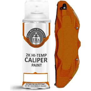 طلاء بخاخ ماسك الفرامل 2K من ERA Paints - برتقالي معدني محروق | لمسة نهائية شديدة اللمعان، مقاومة للحرارة والمواد الكيميائية حتى 500 درجة فهرنهايت | رذاذ مقاوم للتقطيع بوزن 12 أونصة | صنع في الولايات المتحدة الأمريكية in Kuwait