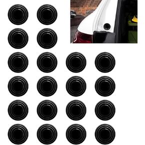 20PCS Car Door Shock Absorber Pad, Silicone Door Edge Guard Bumper Cushion Gasket, Self Adhesive Cars Side Edge Strike Protector, Universal Doors Soundproof Shock Absorber Crash Cushion in Kuwait