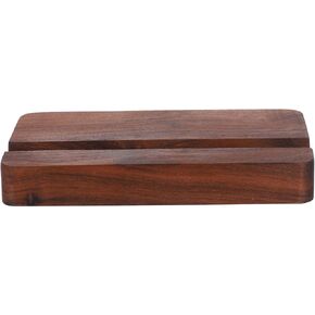 Garneck Black Walnut Wood Place Card Holder with Dual Slots Desk Calendar Base and Photo Display Stand for Wedding Cafe Office Party Decorations Smooth Edges Versatile Tabletop Organizer in Saudi Arabia