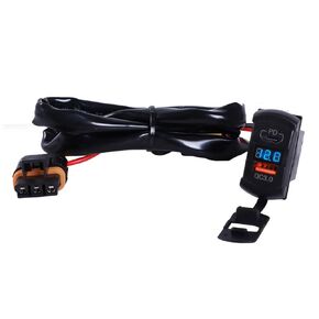 UTV Plug & Play 3.0 Dual USB and Type-C Port with Voltmeter Busbar Connector Rocker Switch Fast Charger Compatible with Polaris Ranger RZR General Pulse Bus Bar in Saudi Arabia