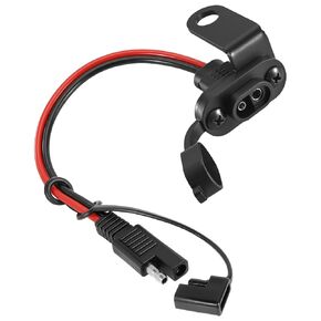 دعامة شاحن بطارية الدراجة النارية تناسب Harley Road Glide FLTRX & Street Glide FLHX 2024-2025، 304 من الفولاذ المقاوم للصدأ Stealth SAE مع حامل كابل، موصل شاحن خارجي in Kuwait