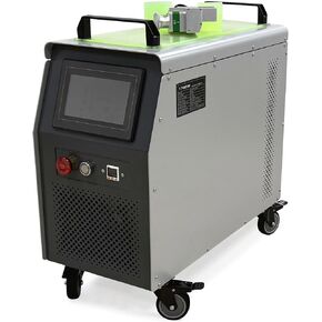 1700W Handheld Laser Cleaning Machine, 220V Air-Cooled Portable Mobile Cleaner with Dual Wobble Head for Industrial Rust Paint Oxide Removal in Saudi Arabia