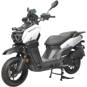 HHH Tank 150 Moped Gas 150cc Scooter 150cc Motorcycle Fully Automatic Adult Bike Street Motorcycle with 12 inch Aluminum Wheels ( White ) in Saudi Arabia