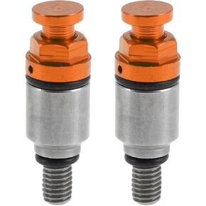 2 قطعة M5x0.8 العالمي للدراجات النارية المسمار - الدراجة الترابية موتوكروس شوكة صمام الهواء النازف - معدن برتقالي in Kuwait