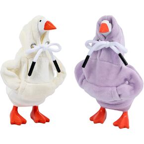 3 PCS Desk Goose Outfits مجموعة ، سلسلة من نظارات هوديي سوداء ل 7 بوصات أوزة المكتب ، ملابس المكتب المصغرة 7 بوصات ملحقات الأزياء in Kuwait