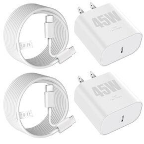 iPhone 14 Super Fast Charger,Dual Port USB C Charger [Apple MFi Certified] Apple USB C Wall Charger Plug with 2Pack Type C Quick Lightning Cable For iPhone 14/13/12/11/ProMax/Mini/XR/SE/8 Plus/AirPods in Kuwait