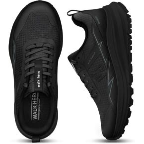 Mens Hiking Shoes for Plantar Fasciitis, Orthopedic Walking Shoes with Arch Support, Lightweight Waterproof Sneakers Wide Toe Box Shoes for Foot & Heel Pain Relief in Kuwait