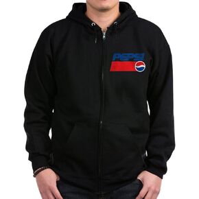 سترة CafePress 90S Pepsi Logo للرجال بغطاء للرأس بسحاب داكن للرجال بغطاء للرأس in Kuwait