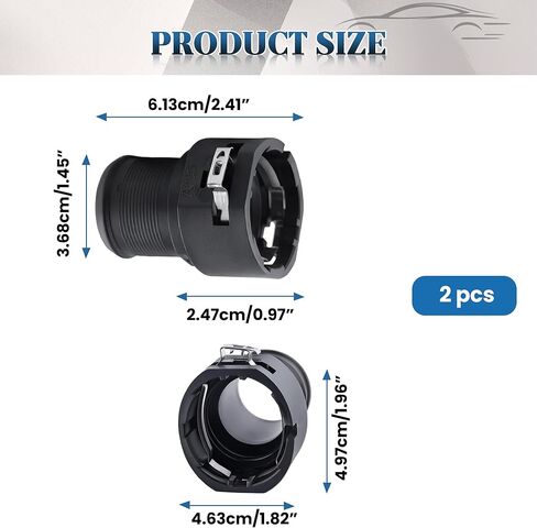 254853J000 Lower Radiator Hose Connectors 2 Pcs Black Lower Hose Connector Fit for Hyundai 2017-2018 Elantra 2017-2018 Sonata 2011-2017 Tucson 2016-2018 for Kia Optima 2011-2018 Sportag 2017-2018 in Saudi Arabia