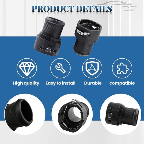 254853J000 Lower Radiator Hose Connectors 2 Pcs Black Lower Hose Connector Fit for Hyundai 2017-2018 Elantra 2017-2018 Sonata 2011-2017 Tucson 2016-2018 for Kia Optima 2011-2018 Sportag 2017-2018 in Saudi Arabia