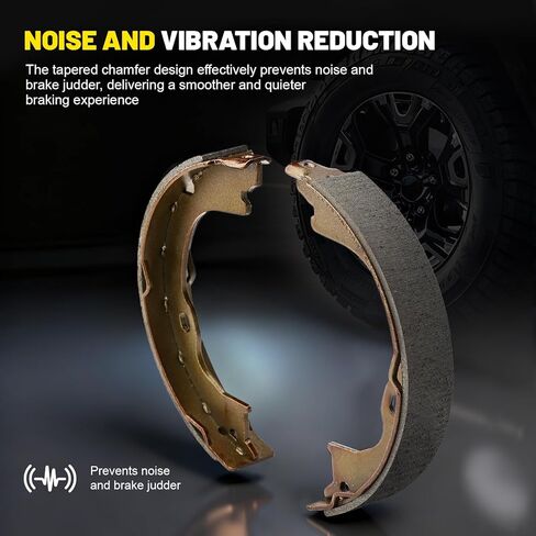 17941B Rear Parking Brake Shoes Set Compatible with Jeep Wrangler 2007-2024 Dodge Nitro 2007-2011 - Replaces B941 BS941 Z941 941PG in Saudi Arabia