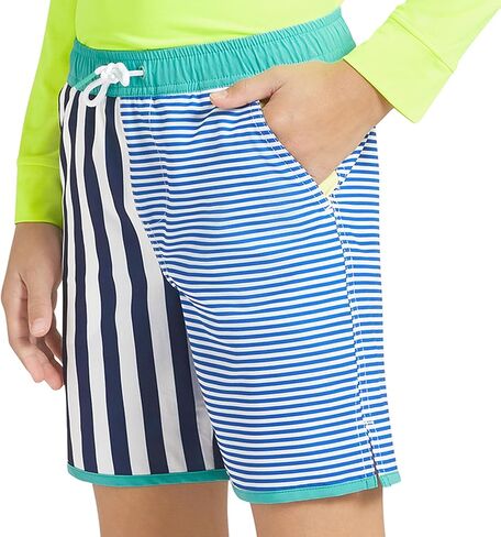 Lands' End Boys' Swimwear UPF 50+ Comfort Hydroliner Swim Trunks in Kuwait