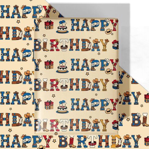 WRAPLULU Pixel Style Birthday Wrapping Paper - 4 Jumbo Sheets, 28 * 40 Inches - Retro Video Gaming Gift Wrap, Perfect for Birthday Christmas in Saudi Arabia