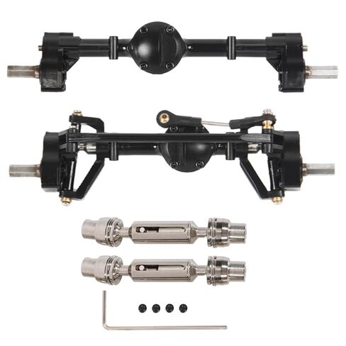 Compatible Front and Rear Portal Axle with Metal Drive Shaft for 1 16 Scale RC Car Models C14 C24 C24-1 C34 C44 B14 B24 Replacement Parts(A) in Saudi Arabia