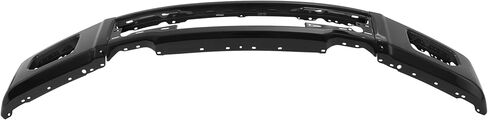Front Bumper Face Bar Compatible with 2015-2017 Ford F-150 Replacement for FO1002424 FL3Z17757FPTM W/Fog Light Holes W/O Side Cover Holes 3-Piece Steel Powder Coated Black in Saudi Arabia