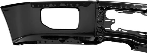 Front Bumper Face Bar Compatible with 2015-2017 Ford F-150 Replacement for FO1002424 FL3Z17757FPTM W/Fog Light Holes W/O Side Cover Holes 3-Piece Steel Powder Coated Black in Saudi Arabia