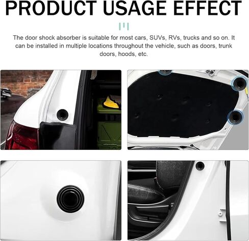 20PCS Car Door Shock Absorber Pad, Silicone Door Edge Guard Bumper Cushion Gasket, Self Adhesive Cars Side Edge Strike Protector, Universal Doors Soundproof Shock Absorber Crash Cushion in Kuwait