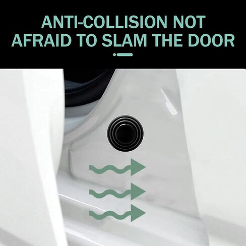 20PCS Car Door Shock Absorber Pad, Silicone Door Edge Guard Bumper Cushion Gasket, Self Adhesive Cars Side Edge Strike Protector, Universal Doors Soundproof Shock Absorber Crash Cushion in Kuwait
