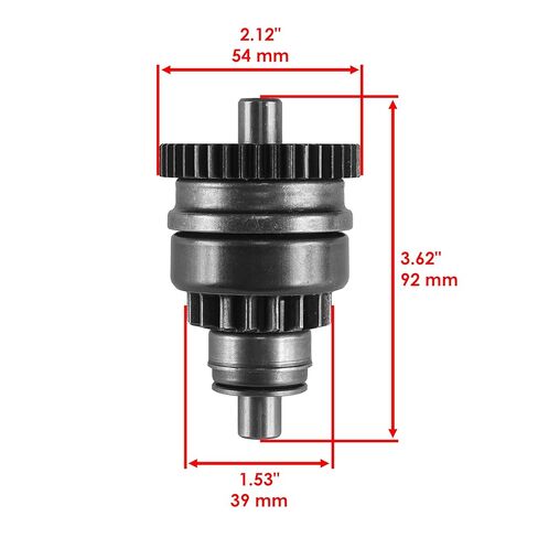 Caltric Starter Drive Bendix متوافق مع Polaris Scrambler 500 All 499Cc 1997-2011 in Kuwait