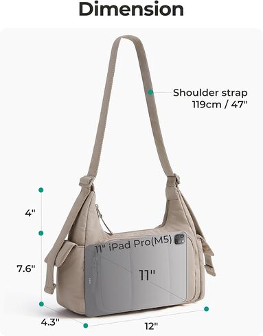 BAGSMART Crossbody Bags for Women, Small Puffer Purses for Women Daily/Travel, 6L Cute Fluffy Hobo Bag with Adjustable Strap in Kuwait