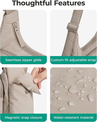 BAGSMART Crossbody Bags for Women, Small Puffer Purses for Women Daily/Travel, 6L Cute Fluffy Hobo Bag with Adjustable Strap in Kuwait