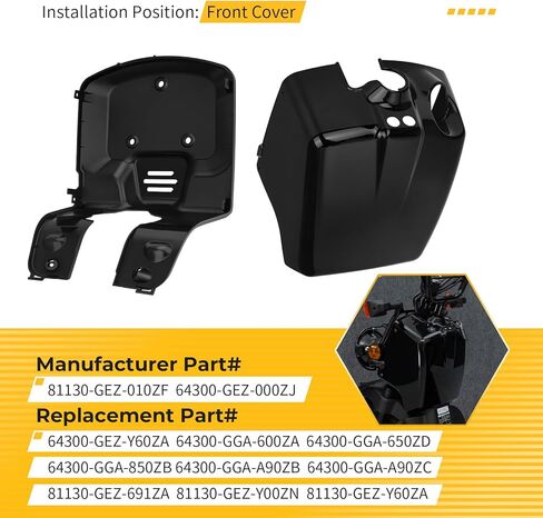 طقم غطاء أمامي M MATI لهوندا R-uckus 50 NPS50 2003-2024 81130-GEZ-010ZF 64300-GEZ-000ZJ in Kuwait