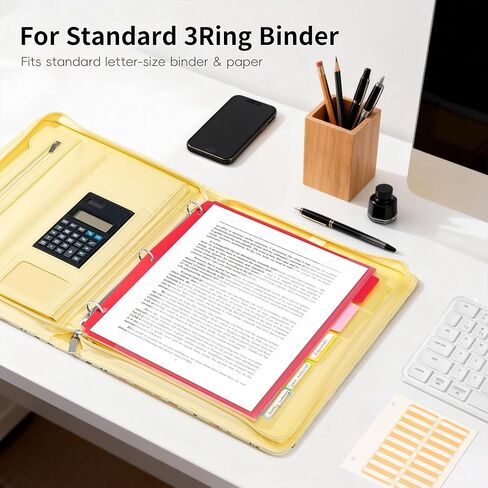 مقاطع موثق جيب Ospelelf مع علامات تبويب لثلاثة رنين الموثق ، 1/3 علامات تبويب ، 5 مجلدات ملفات بلاستيكية مع حجم خطاب الجيوب 8.5 × 11 ، متعدد الألوان ، متعدد الألوان in Kuwait